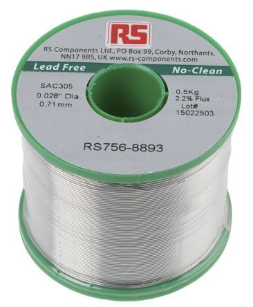 RS Pro 500g 0.7mmֱ  , +217  +219C۵, 0.5%ͭ, 96.5%, 3%